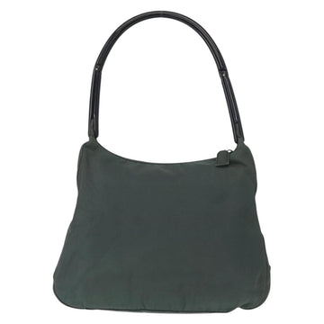 PRADA Shoulder Bag Nylon Green Silver Auth 151444 - 0