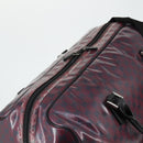 GUCCI GG Crystal Boston Bag Coated Canvas 2way Red Silver 203696 Auth 151447-6