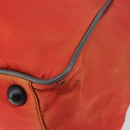 PRADA Sports Boston Bag Nylon 2way Red Silver Auth 151448-12