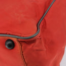 PRADA Sports Boston Bag Nylon 2way Red Silver Auth 151448-14