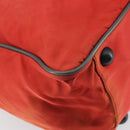 PRADA Sports Boston Bag Nylon 2way Red Silver Auth 151448-18