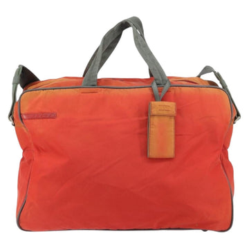 PRADA Sports Boston Bag Nylon 2way Red Silver Auth 151448 - 0