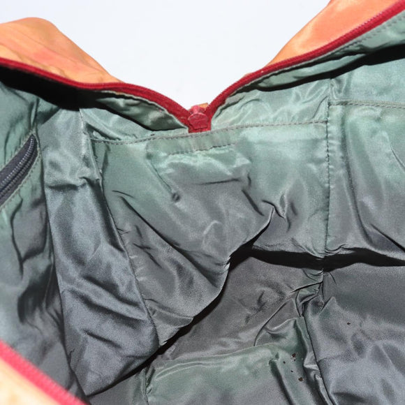 PRADA Sports Boston Bag Nylon 2way Red Silver Auth 151448