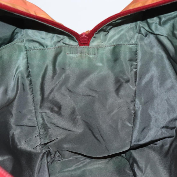 PRADA Sports Boston Bag Nylon 2way Red Silver Auth 151448