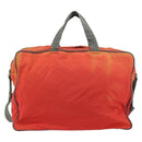 PRADA Sports Boston Bag Nylon 2way Red Silver Auth 151448-3