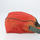 PRADA Sports Boston Bag Nylon 2way Red Silver Auth 151448-4