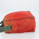PRADA Sports Boston Bag Nylon 2way Red Silver Auth 151448-4