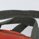 PRADA Sports Boston Bag Nylon 2way Red Silver Auth 151448-8