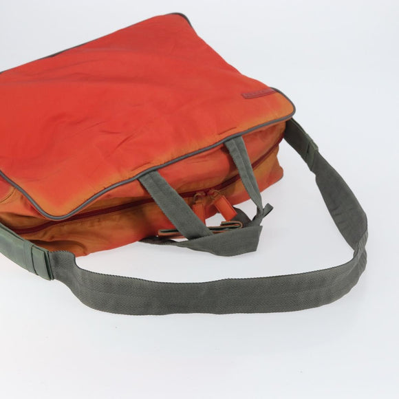 PRADA Sports Boston Bag Nylon 2way Red Silver Auth 151448