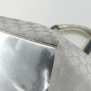 GUCCI GG Canvas Sherry Line Hand Bag Silver 131228 Auth 151449-9