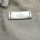 GUCCI GG Canvas Sherry Line Hand Bag Silver 131228 Auth 151449-17