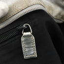 GUCCI GG Canvas Sherry Line Hand Bag Silver 131228 Auth 151449-19