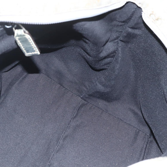 GUCCI GG Canvas Sherry Line Hand Bag Silver 131228 Auth 151449