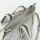 GUCCI GG Canvas Sherry Line Hand Bag Silver 131228 Auth 151449-6