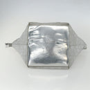 GUCCI GG Canvas Sherry Line Hand Bag Silver 131228 Auth 151449-5