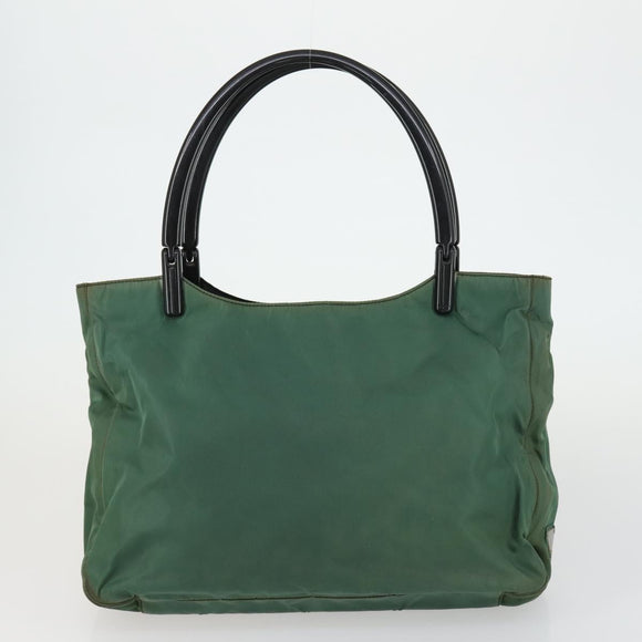 PRADA Tote Bag Nylon 2 Set Khaki Auth 151450