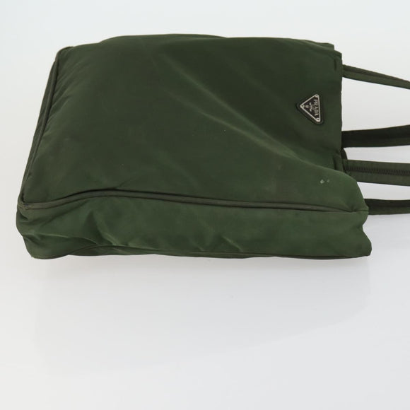 PRADA Tote Bag Nylon 2 Set Khaki Auth 151450