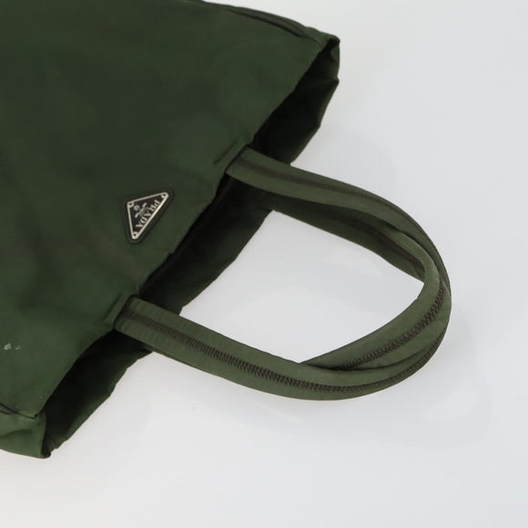 PRADA Tote Bag Nylon 2 Set Khaki Auth 151450