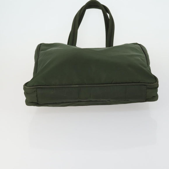 PRADA Tote Bag Nylon 2 Set Khaki Auth 151450
