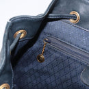 GUCCI Bamboo Backpack Leather Navy Gold 003 2058 0016 Auth 151451-26