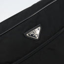 PRADA Shoulder Bag Nylon Black Silver Auth 151452-17