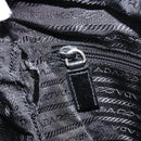 PRADA Shoulder Bag Nylon Black Silver Auth 151452-22