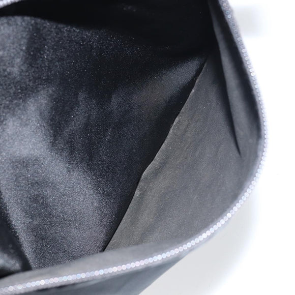 PRADA Shoulder Bag Nylon Black Silver Auth 151452