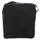 PRADA Shoulder Bag Nylon Black Silver Auth 151452-2