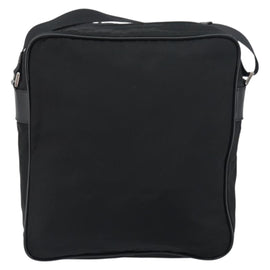 PRADA Shoulder Bag Nylon Black Silver Auth 151452 - 0