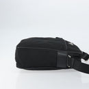PRADA Shoulder Bag Nylon Black Silver Auth 151452-3