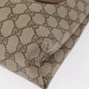 GUCCI GG Supreme Web Sherry Line Tote Bag PVC Beige Gold 89 02 003 Auth 151453-14