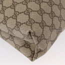 GUCCI GG Supreme Web Sherry Line Tote Bag PVC Beige Gold 89 02 003 Auth 151453-15