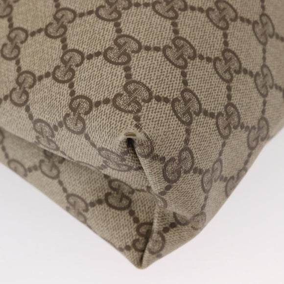 GUCCI GG Supreme Web Sherry Line Tote Bag PVC Beige Gold 89 02 003 Auth 151453