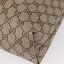 GUCCI GG Supreme Web Sherry Line Tote Bag PVC Beige Gold 89 02 003 Auth 151453-16