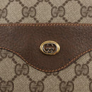 GUCCI GG Supreme Web Sherry Line Tote Bag PVC Beige Gold 89 02 003 Auth 151453-17