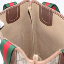 GUCCI GG Supreme Web Sherry Line Tote Bag PVC Beige Gold 89 02 003 Auth 151453-20