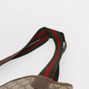 GUCCI GG Supreme Web Sherry Line Tote Bag PVC Beige Gold 89 02 003 Auth 151453-8