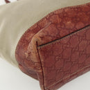 GUCCI Tote Bag Canvas Leather Beige 297435 Auth 151454-11
