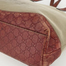 GUCCI Tote Bag Canvas Leather Beige 297435 Auth 151454-12