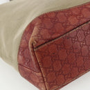 GUCCI Tote Bag Canvas Leather Beige 297435 Auth 151454-13