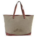 GUCCI Tote Bag Canvas Leather Beige 297435 Auth 151454-3