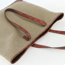 GUCCI Tote Bag Canvas Leather Beige 297435 Auth 151454-6