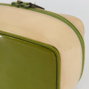 GUCCI Vanity Hand Pouch Patent leather Beige 032 1705 0141 Auth 151455-9