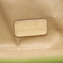 GUCCI Vanity Hand Pouch Patent leather Beige 032 1705 0141 Auth 151455-12