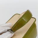 GUCCI Vanity Hand Pouch Patent leather Beige 032 1705 0141 Auth 151455-7