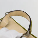 GUCCI Vanity Hand Pouch Patent leather Beige 032 1705 0141 Auth 151455-8