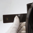 GUCCI Hand Bag Patent leather 2way Brown Gold Auth 151456-16