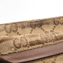 GUCCI GG Canvas Waist bag Beige Silver 28566 Auth 151457-10