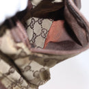 GUCCI GG Canvas Waist bag Beige Silver 28566 Auth 151457-11