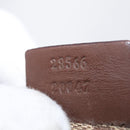 GUCCI GG Canvas Waist bag Beige Silver 28566 Auth 151457-12